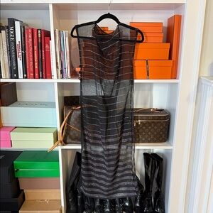 Vintage Black Sheer Dress